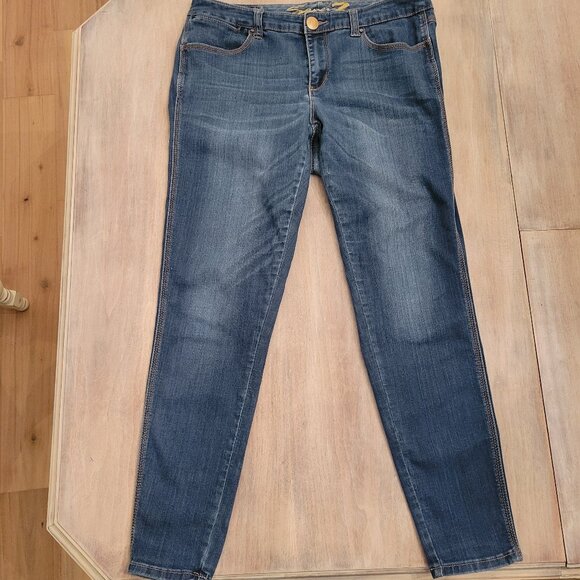 Seven 7 Legging Booty Shaper Jeans Dark Wash Womens Sz 14 - Picture 1 of 11